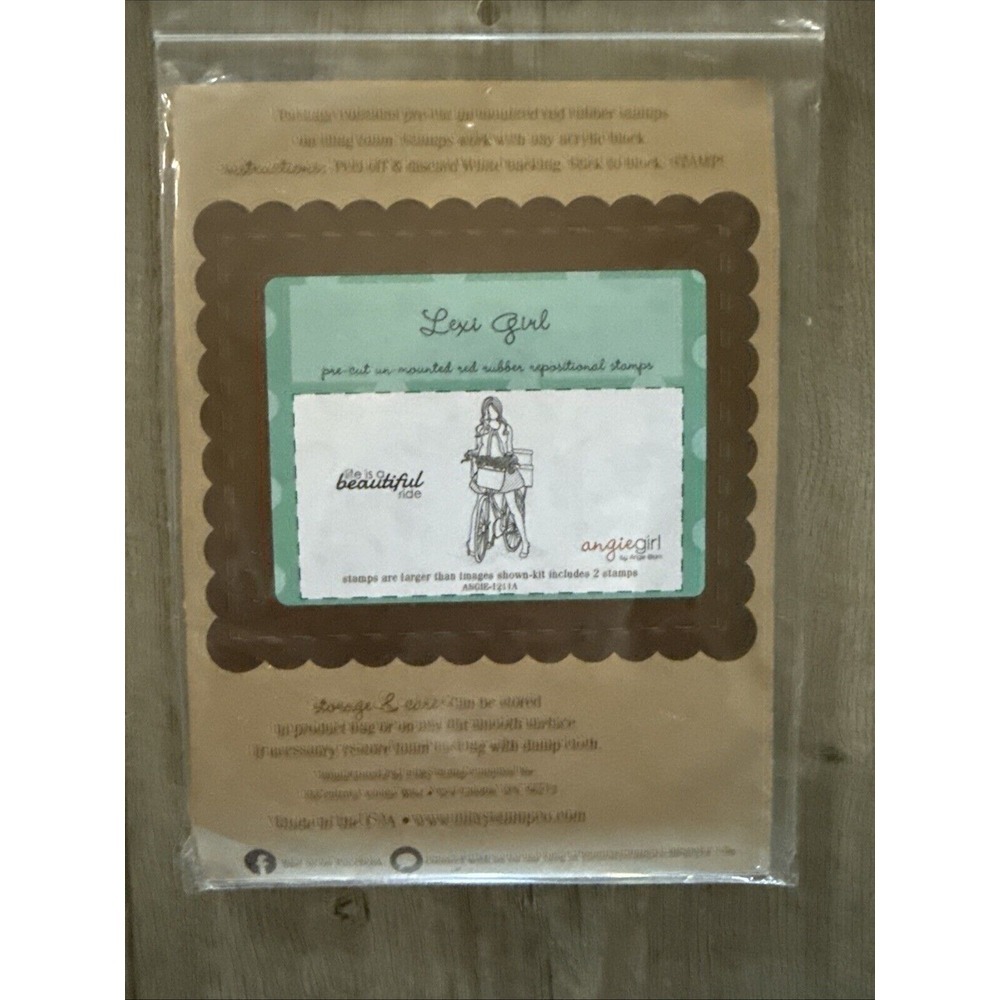 New! Unity Stamp Company Rubber Stamps Lexi Girl